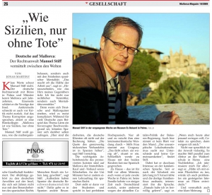 Deutsche auf Mallorca: Der Rechtsanwalt Manuel Stiff vermittelt zwischen den Welten - Mallorca Magazin 19/2009