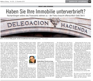 Mallorca Zeitung: Recht und Steuern - Haben Sie Ihre Immobilie unterverbrieft?